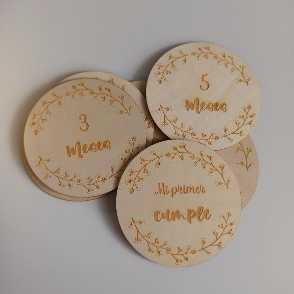 Cumple meses bebé de madera - Imagen 2