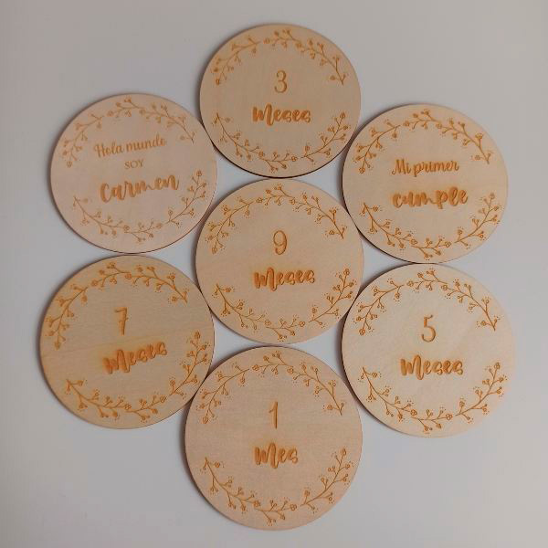 Cumple meses bebé de madera - Imagen 4