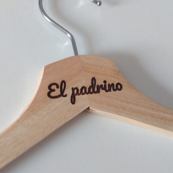 Perchas Personalizadas Padrino y Madrina - Imagen 2